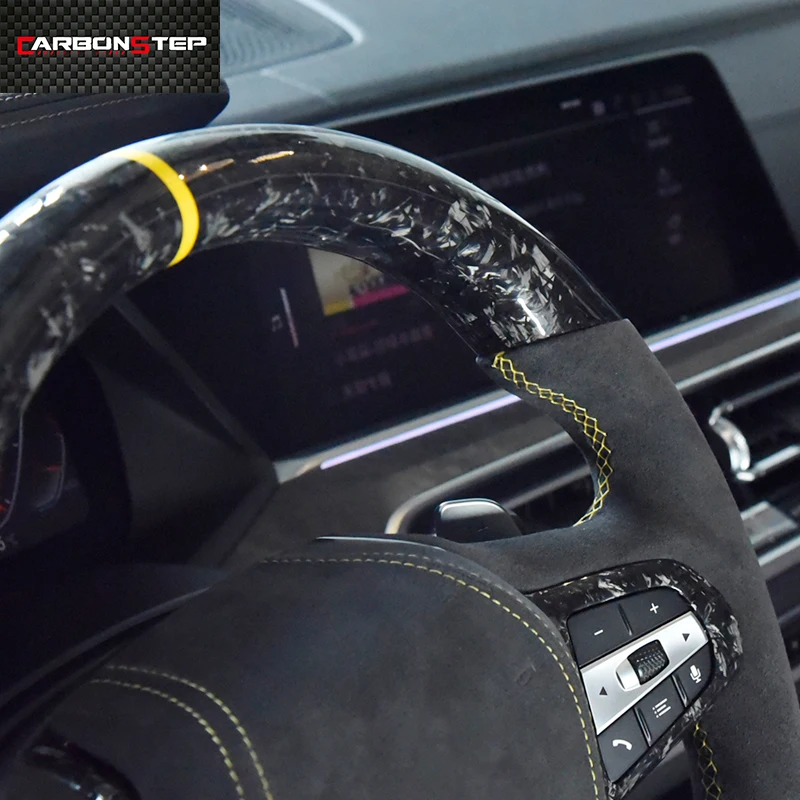 Fit For BMW M2 M3 M4 M5 F18 F10 F15 F16 F20 F22 F30 F32 F36 f40 F80 F90 m performance forged carbon fiber LED car steering wheel