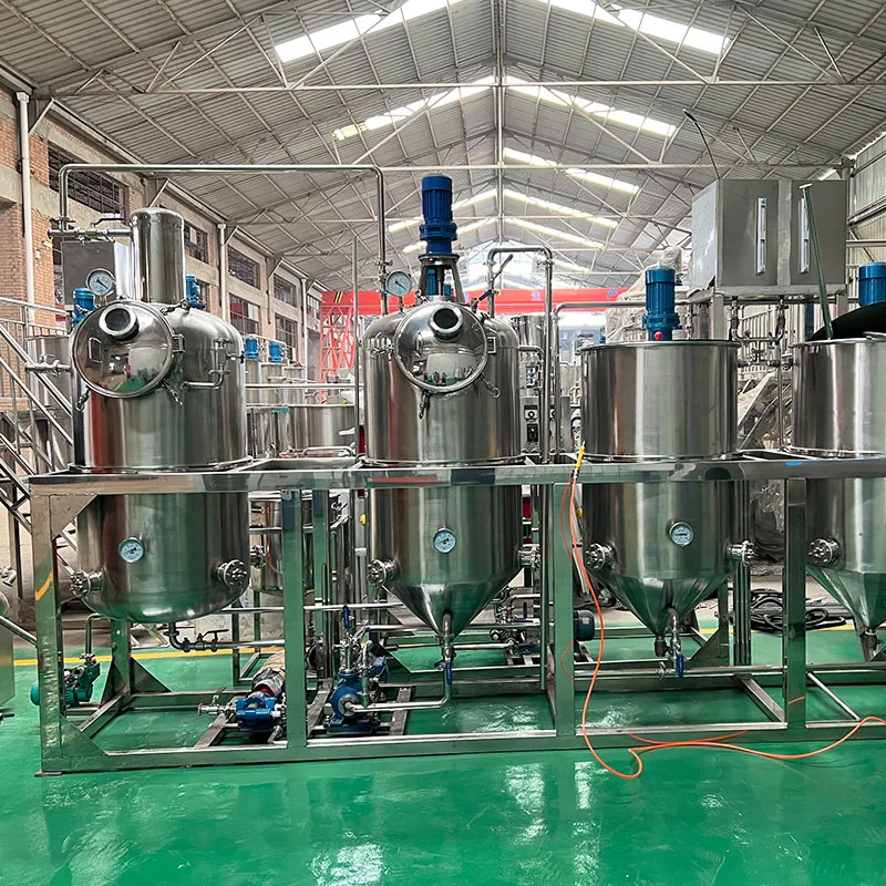 Commercial Soybean cottonseed sunflower usage crude cooking Peanut Oil refining machine line