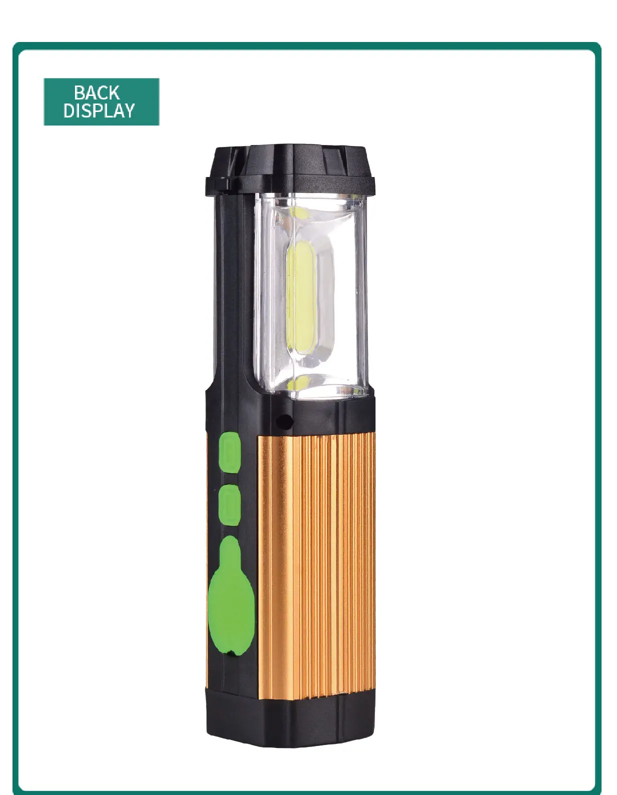 AT-9200 Aluminum  camping light with compass  waterproof COB led emergency light with USB mobile charger function