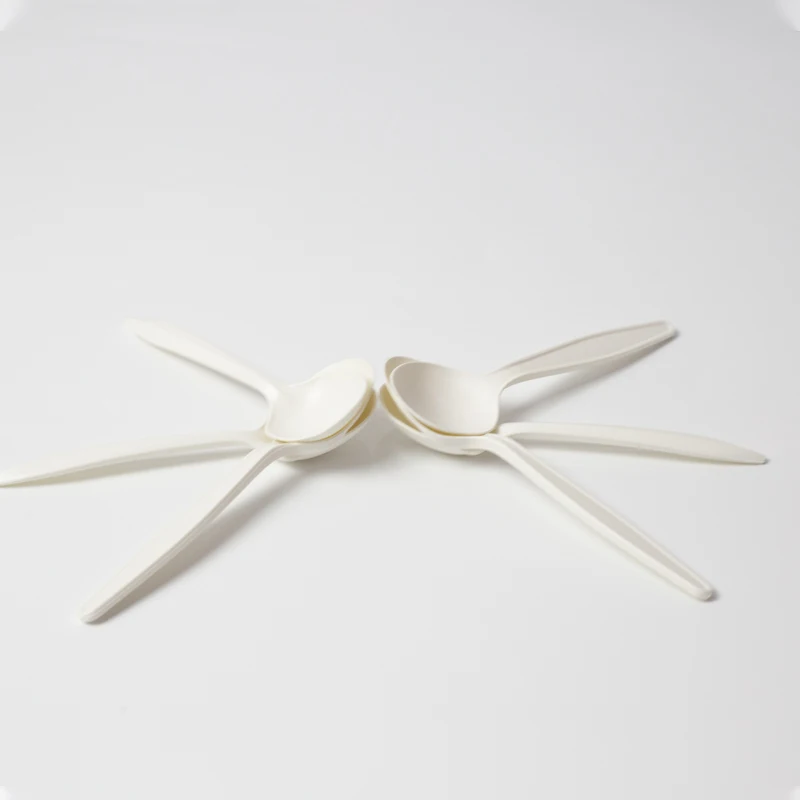 Eco Friendly Biodegradable Tableware Cheap Spoon Fork Compostable Biodegradable Tableware Disposable Tableware Set