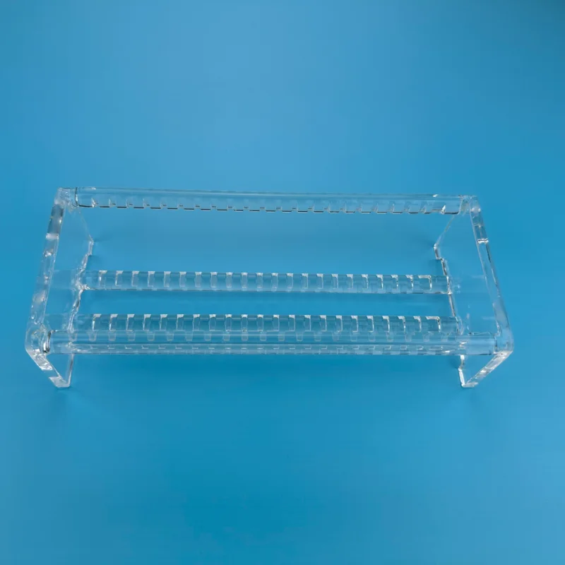 Custom quartz annealed ships semiconductor silicon socket cleaning ships in various sizes