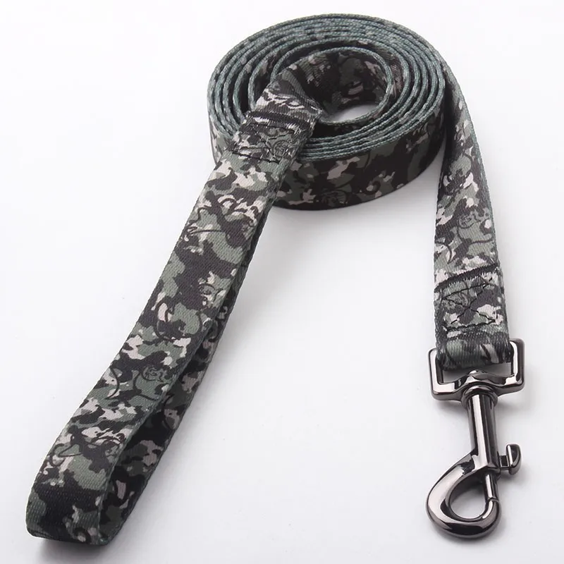 Free design custom print private label popular durable colored fancy leash for dogs