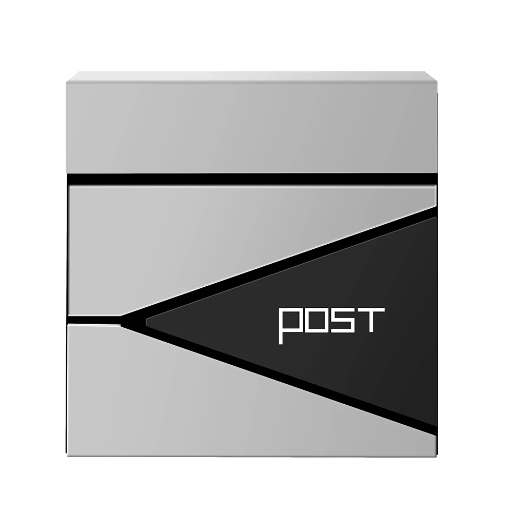 modern outdoor custom mailbox residential parcel metal wall mounted mail post