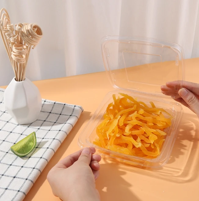 disposable supermarket packaging vegetable box fresh bean sprout box with lid fruit box