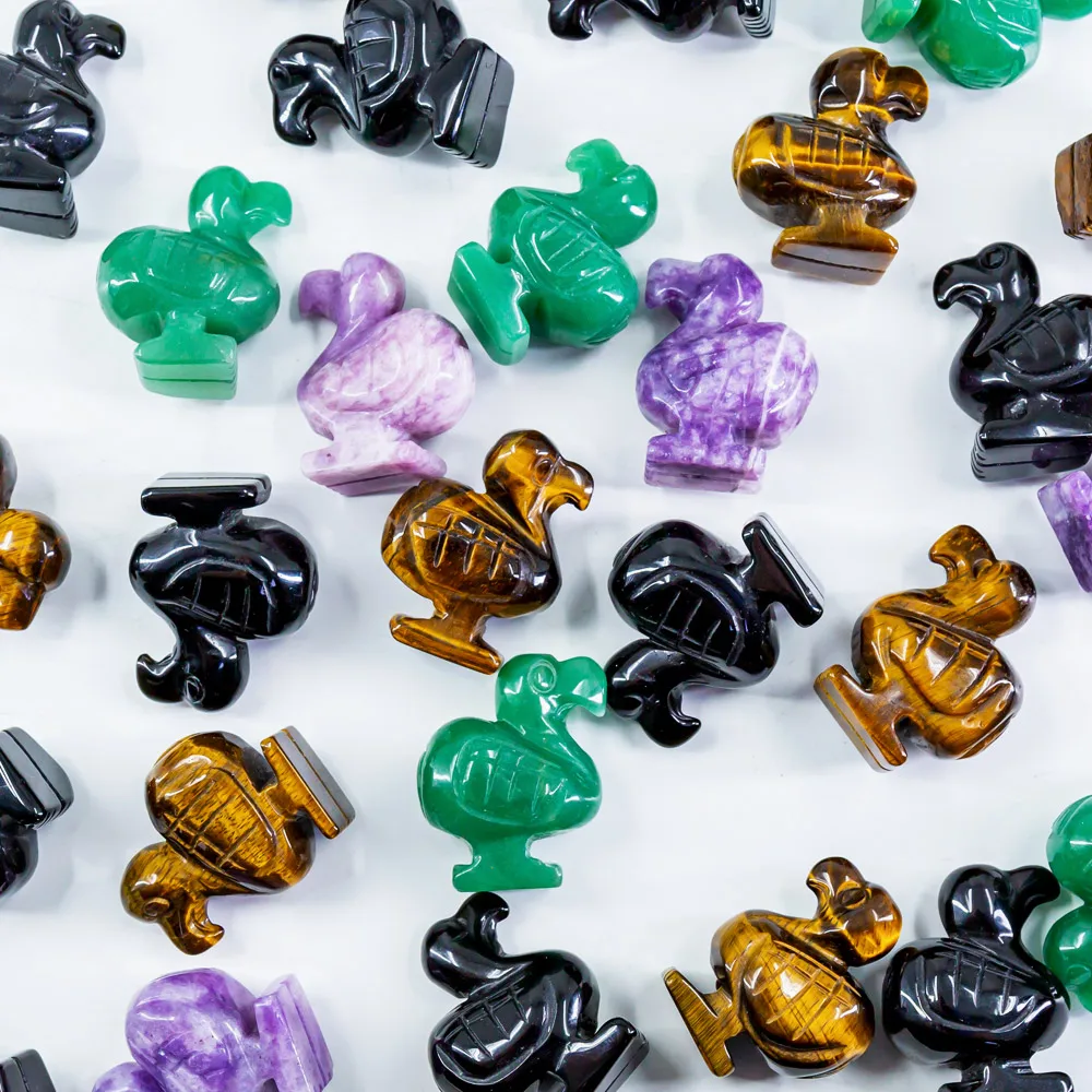 Wholesale Natural High Quality Reiki Dodo Bird Healing Crystal Animal Stones Hand Carved