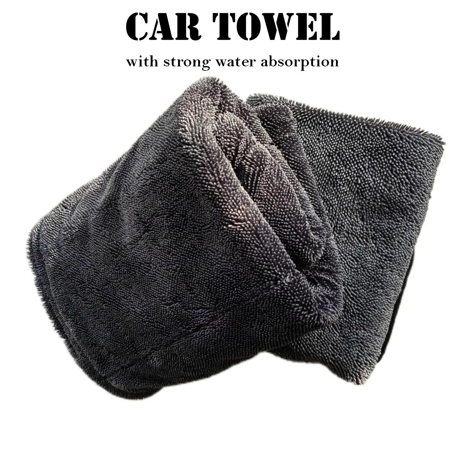 High quality 1200gsm twisted long  loop microfiber car drying towel car wash towel micro fiber towel for car