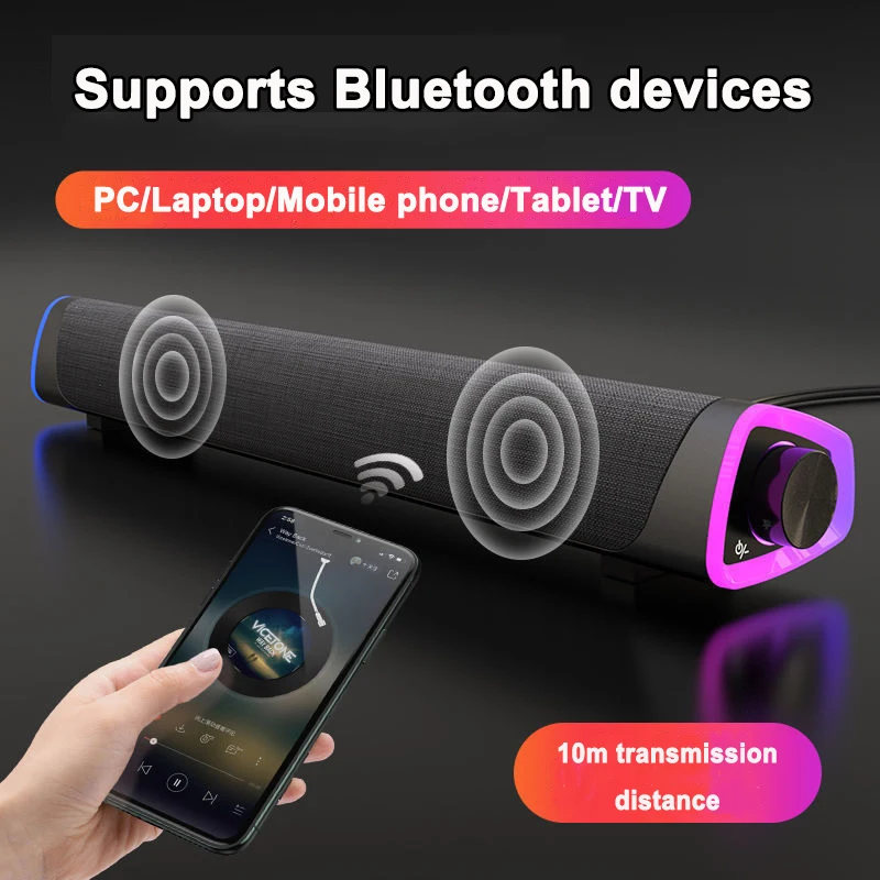 OEM Mini Bluetooth 5.0 home theater system sound bar speaker With remote control