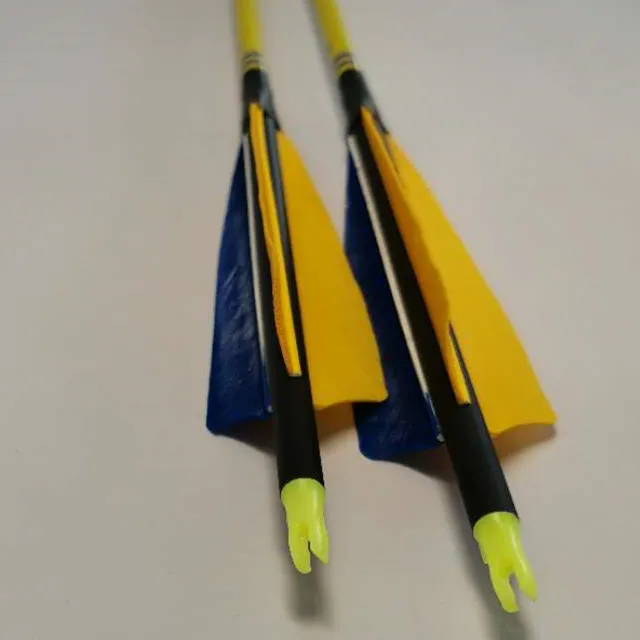 4 inch Shield Turkey Feather Screw Field Point Carbon Arrow