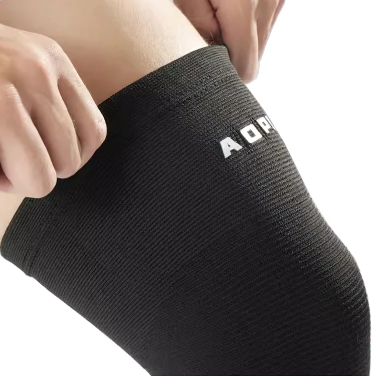 sports protect basketball long leg sleeves knee brace support knee pad knitted full leg knee pads