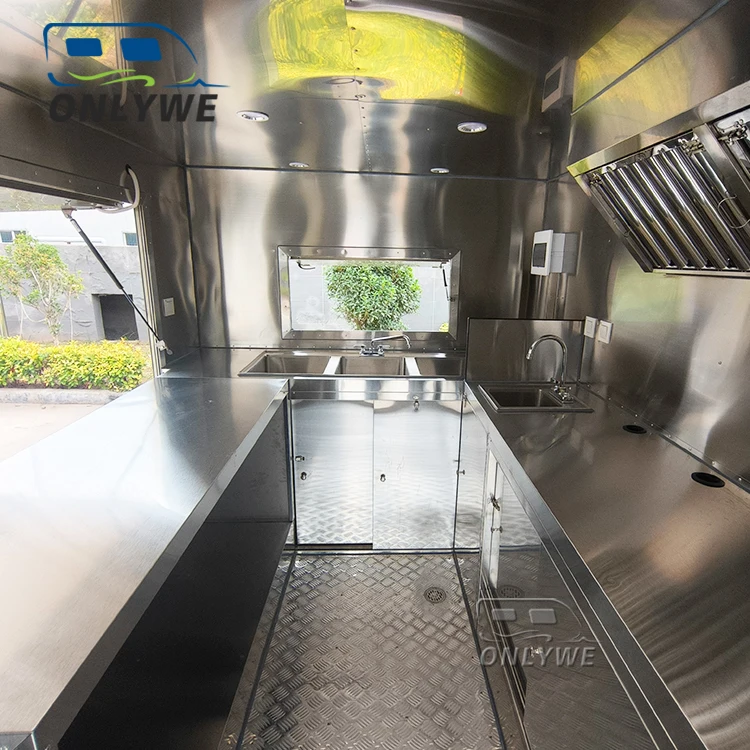 Outdoor mini black mobile coffee trailer cart mobile coffee shop taco ice cream snack fast food shop truck with wheel for sale