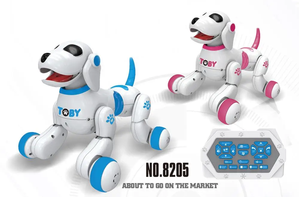 DF 2023 toby intelligent remote control dog toys cute pet for children inductive toy robot dog educational robot animals toys