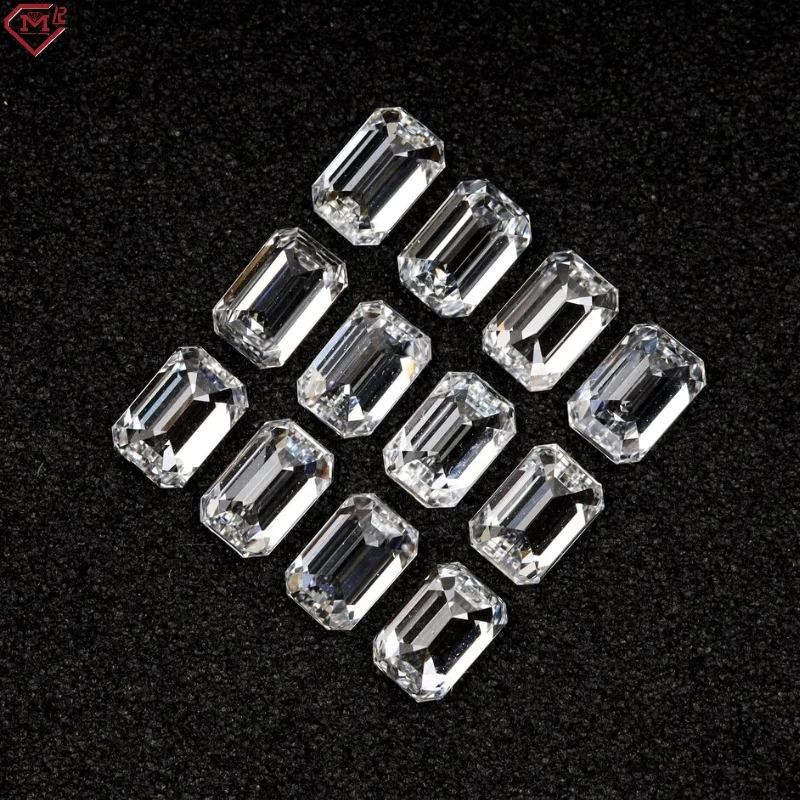 Заводская оптовая продажа лабораторный бриллиант GIA IGI Сертифицированный VVS1 VVS2 изумрудной огранки CVD 1ct 2ct 3ct 4ct 5ct 10ct свободный