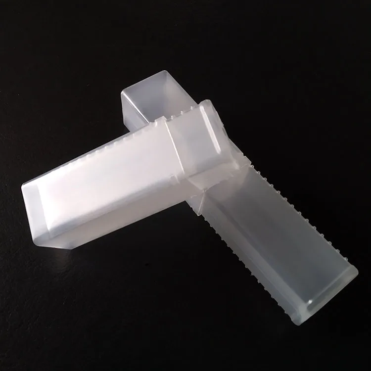 Transparent plastic square telescopic pack tube for CNC end mill tool packing