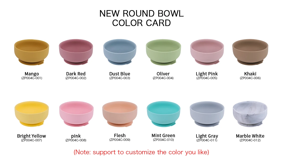 New baby products 2023 babi bowl Bpa free silicon suction bowl with lid for babies