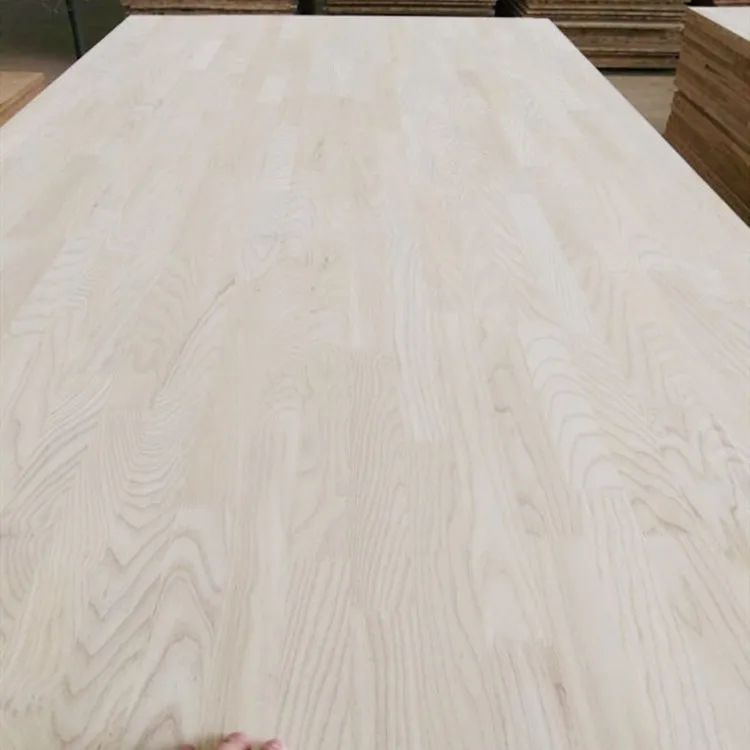 China product   finger jointed boards ash wood Stool surface solid wood boards ash wood