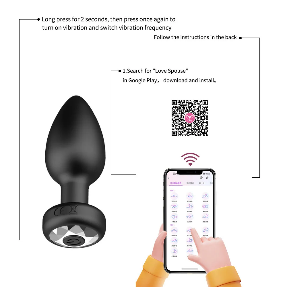 10% Discount Remote Control 10 Frequency Vibration Prostate Massager Silicone Anal Plug Sex Toys Vibrator Butt Plug Training Kit