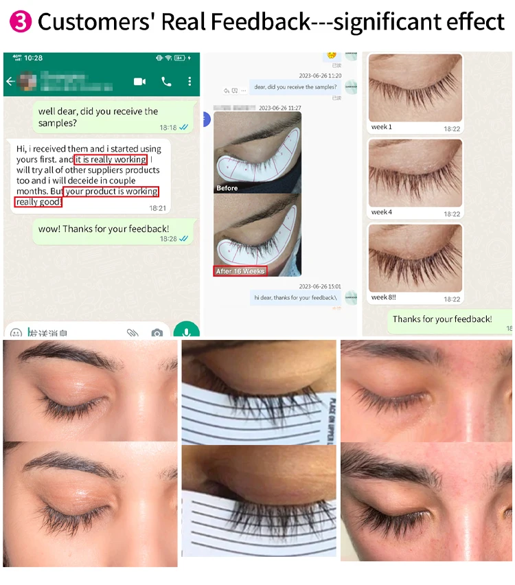 GUER YOUNG Eyelash Growth Enhancer Professional Eyelash Serum Lash Serum Growth