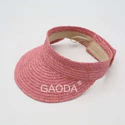 Beach lady straw hat wide brim sun visor hat
