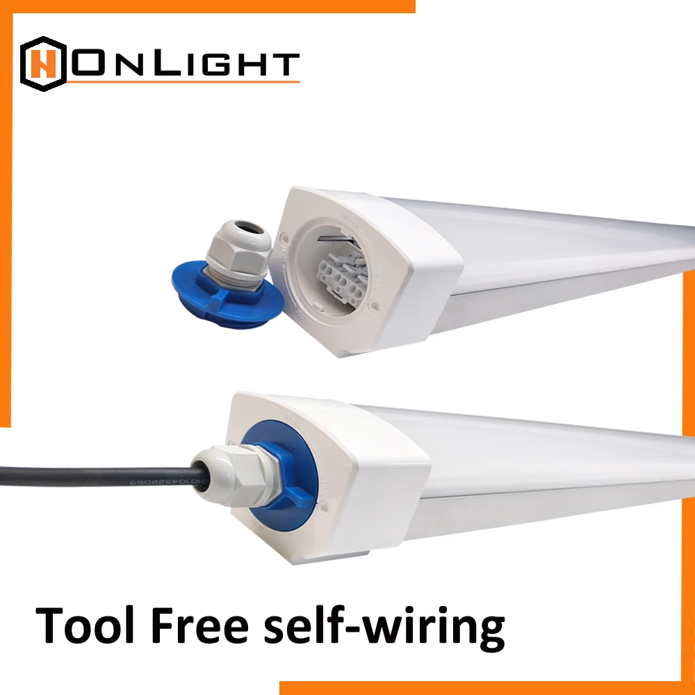 Ip65 Ik08 40W 60W Reglette Led 150 Cm Etanche Shop Wall Led 4Ft Lighting Single Fluorescent Light Fixture Replacement