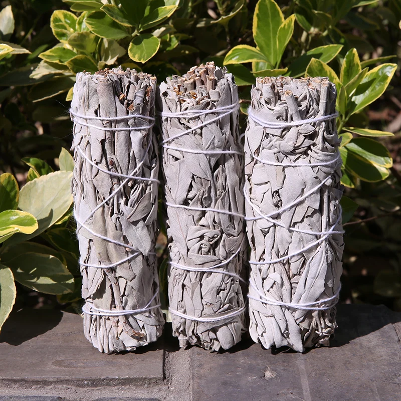 
Californian white sage smudge with flowers sticks incense sage leaves bundles kits wholesale 
