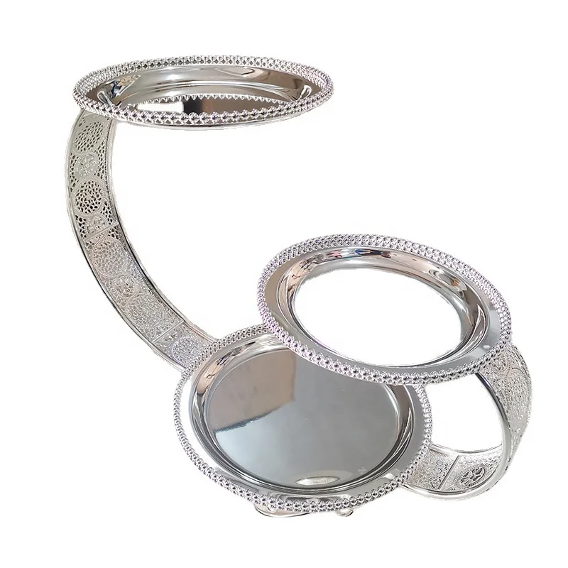 European Luxury Home Event Party Wedding Dessert Table Cake Stand Set With Plates