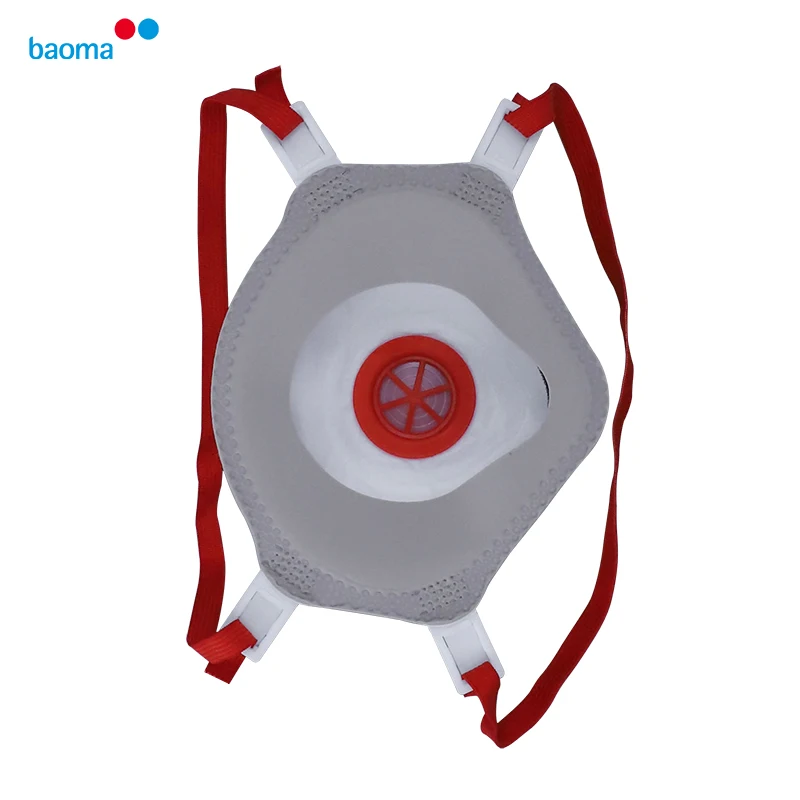 Wholesale EN 149 CE FFP3-mask Red Valve Dust Disposable Mascherina Meltblown Filter FFP3