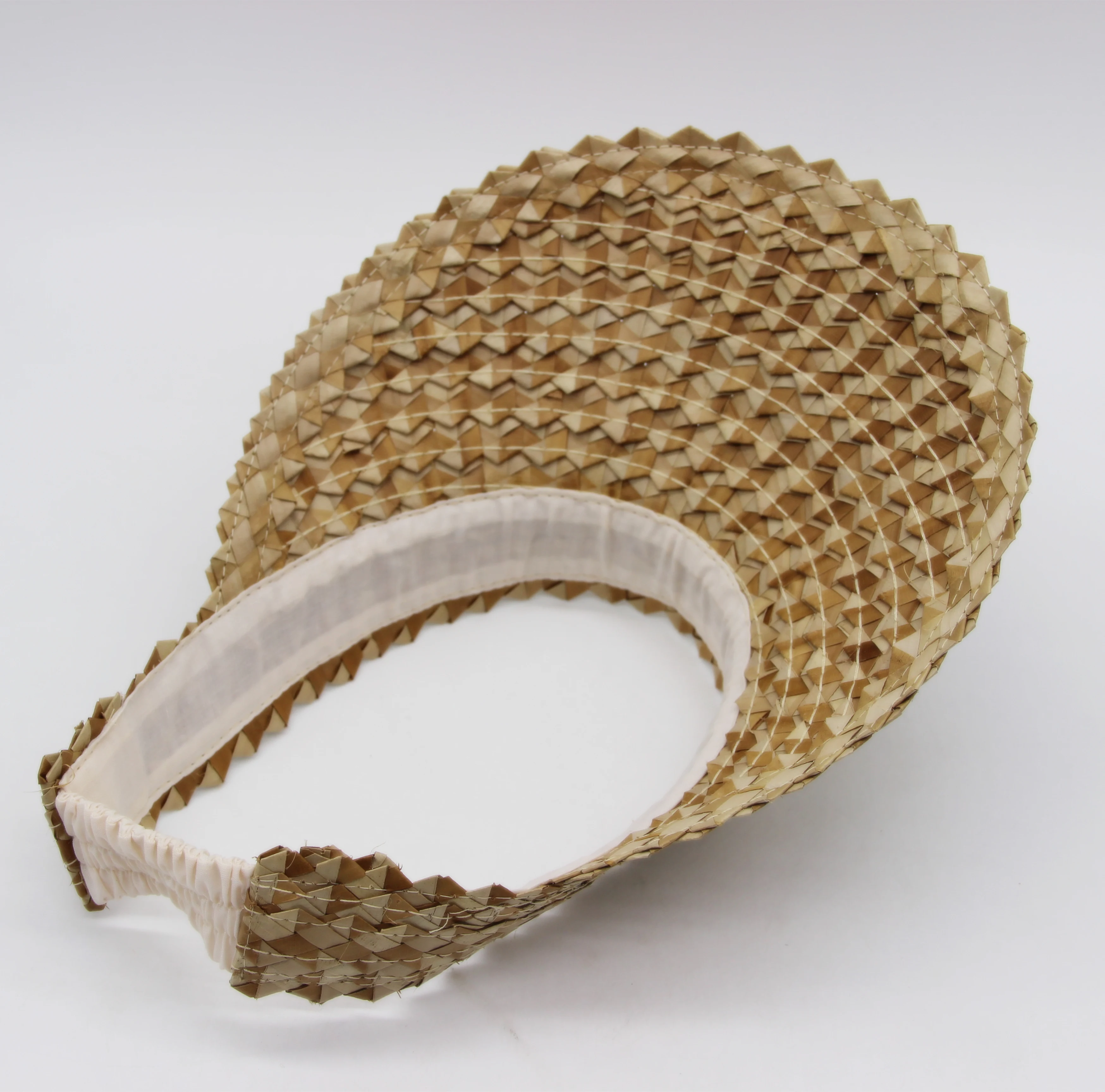 Crochet Hand Knitting Langya Straw Visor Sun Hat