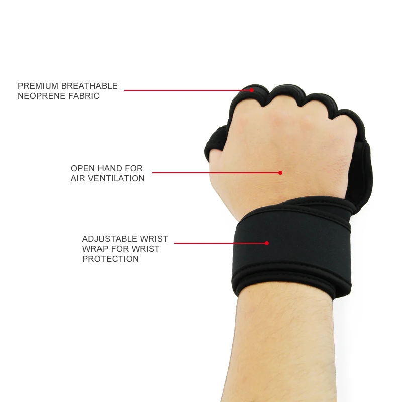 Weight Lifting Half Finger Work Out Gym Glove Sport Glove