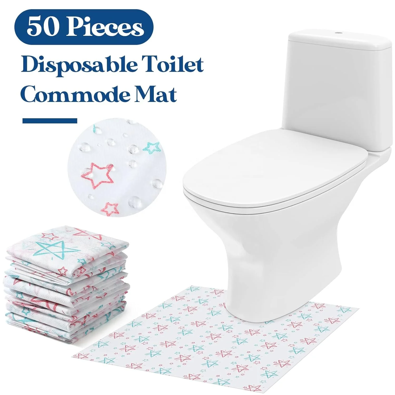 Wholesale Disposable Toilet Mat U Shaped Deodorizing portable travel camping Toilet Mats  for Home Bathroom Floor