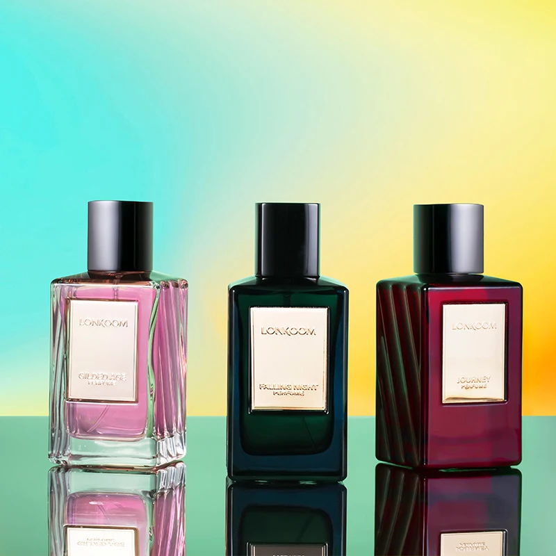 Factory wholesale LONKOOM new design men perfumes originales al por mayor floral woody fragrance