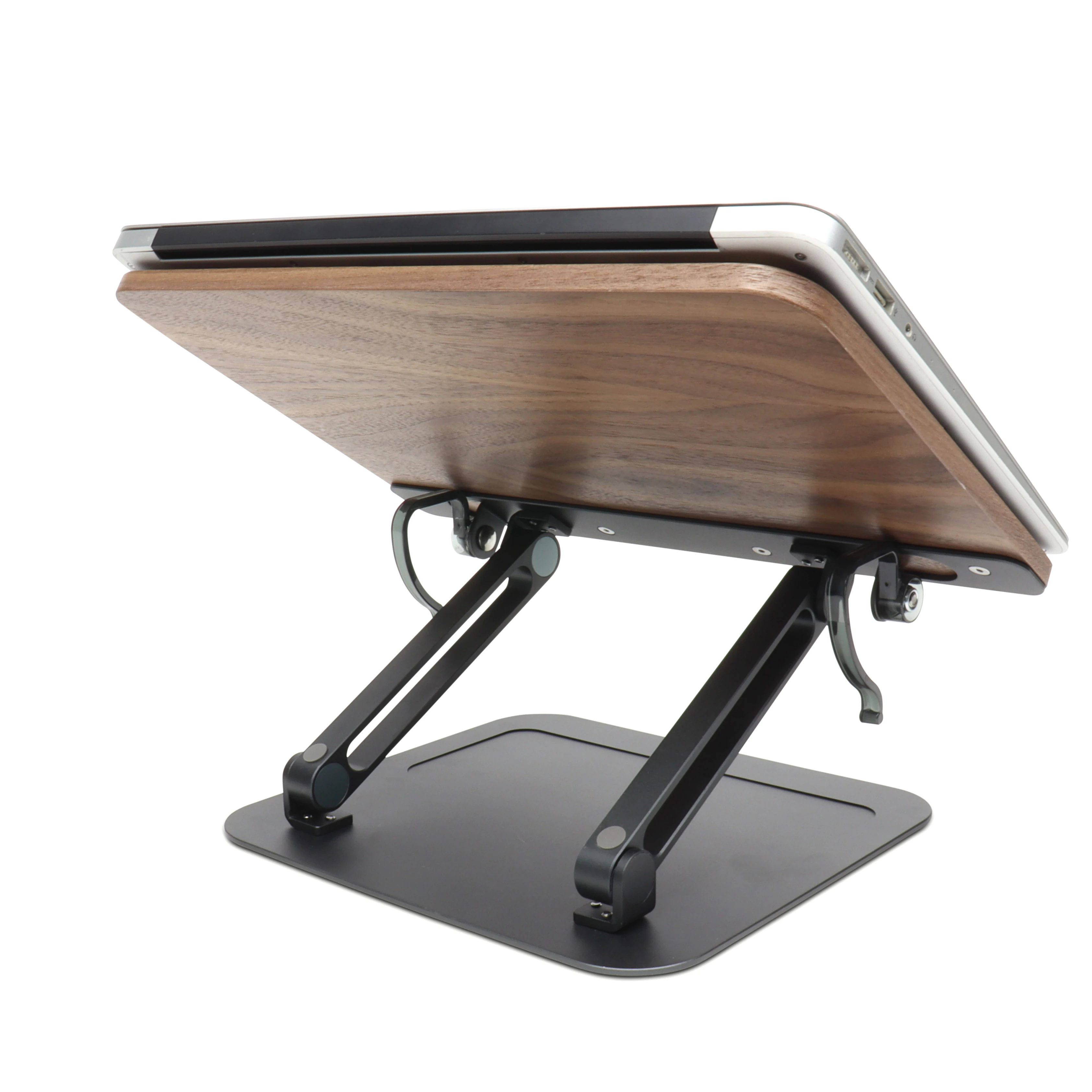 Hot Sale Factory Wholesale Aluminum Walnut Book Stand For Reading Book Laptop Tablet Pc Ipad Bible Recipe Book