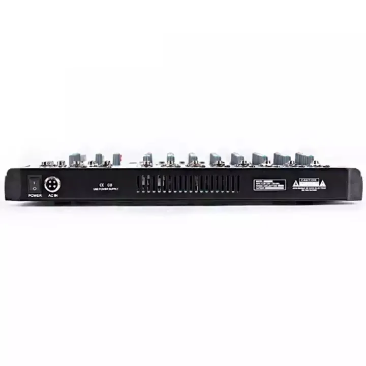 Новый DT8 8-канальный сетевой видеорегистратор стерео микшер музыкальный плеер цифровой видео аудио Миксер с 48В смеситель для небольших клуб