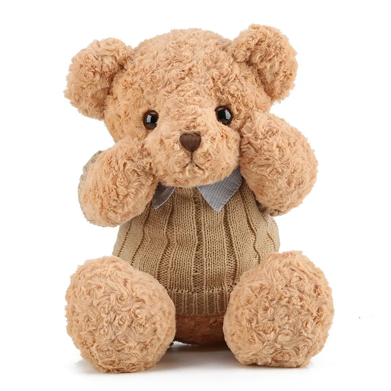 Sweater Teddy Bear Doll Plush Toy Little Bear Doll Gives Girl Hugging Bear Cloth Doll Birthday Gift