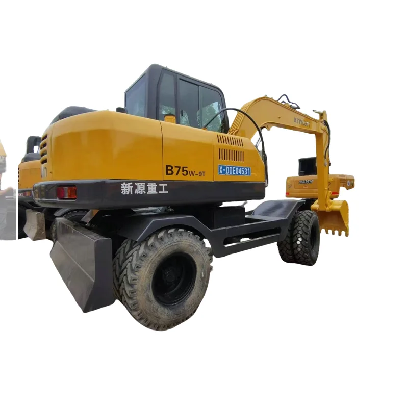 Экскаваторы xinyuan высокого качества xyb75w-9T б/у xyb75w сельскохозяйственный экскаватор xyb75w-9 Лидер продаж