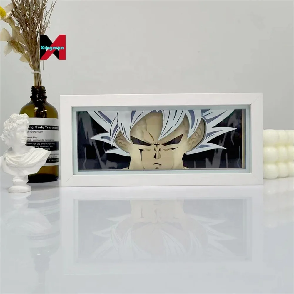 Dragoned A Ball Room Bedroom Night Remote Control ful Atmosphere Shadow Neon Paper Cut LED Art 3D Painting Anime Light Box