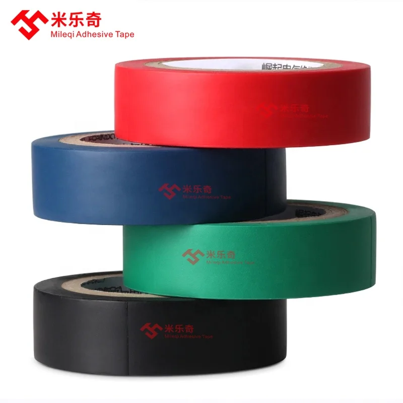 
high quality black blue green white red yellow moisture resisture adhesive pvc electric electrical insulating insulation tape 