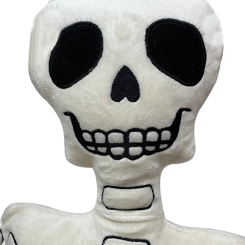 Оптовая продажа Mr Bones Скелет Хэллоуин белая кость плюшевая игрушка мягкая кукла