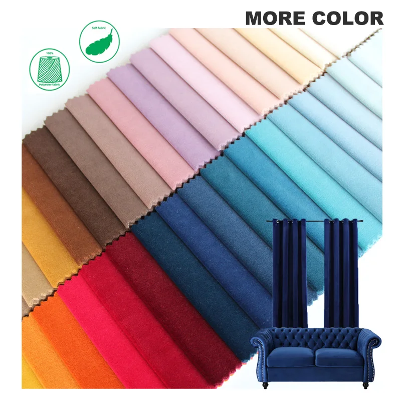 Recycled polyester knit upholstery for sofas holland velvet sofa fabric velour furniture fabric