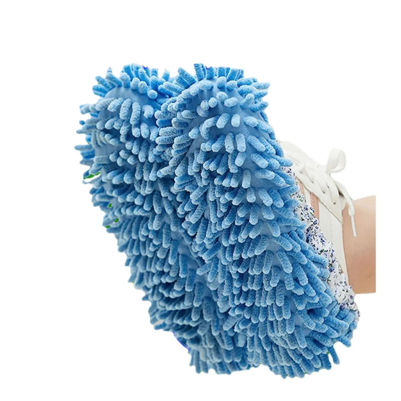 Men Women Sweeper Cleaning Mop Tool Shoes Cover Dust Duster Washable Mop Socks Microfiber Mop Slippers For Floor Cleaning