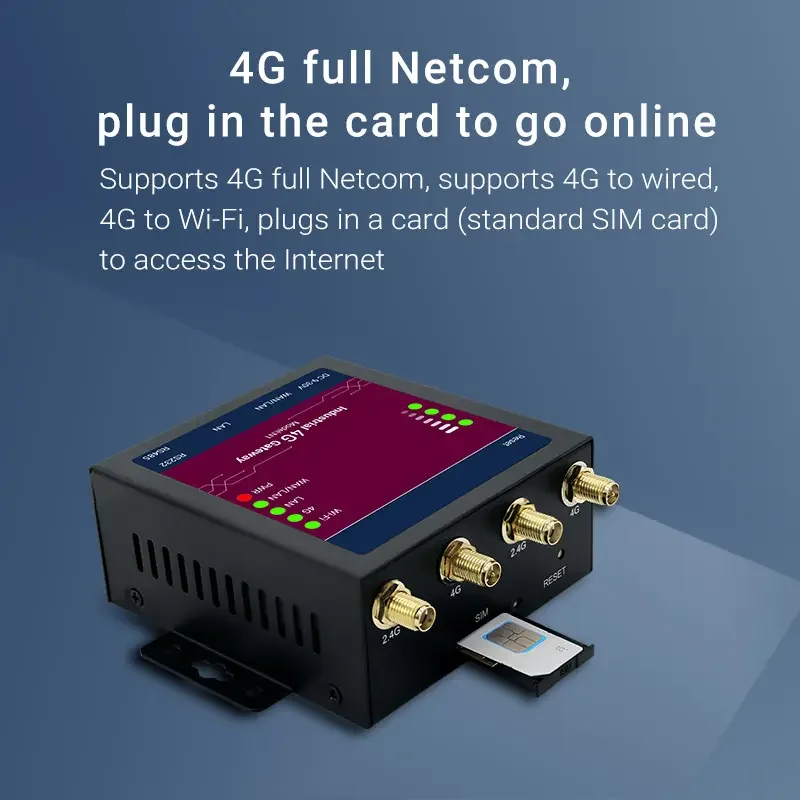 Industrial 4G LTE WIFI Router support 2G/3G/4G Cellular Network for US Market with quectel/MeiGLink 4G module