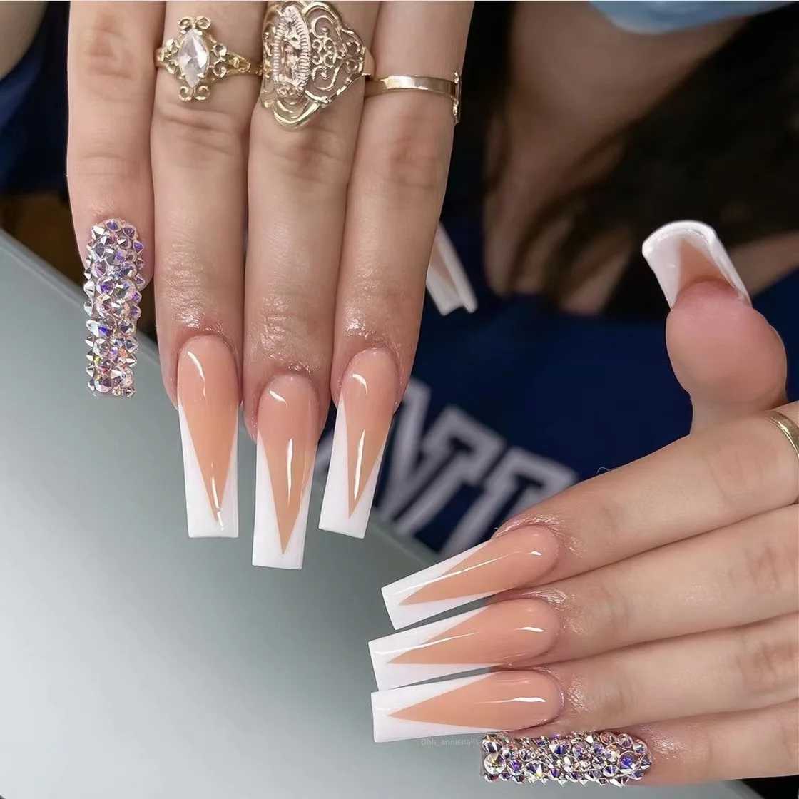Faux Ongle Prix De Gros Kit Colore Reutilisable Court False Nails Luxe Naturel En Gros Forme Carree Prix De Gros Faux Ongles