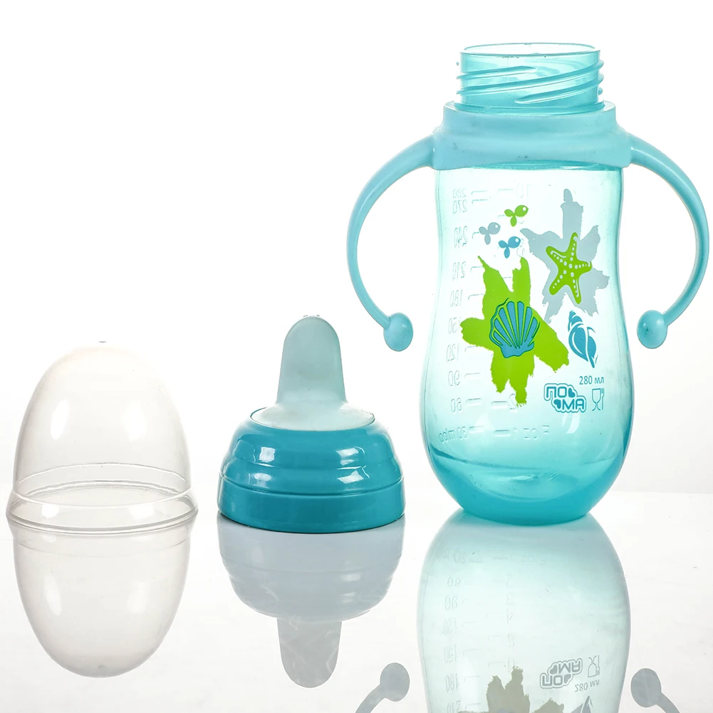 Оптовая продажа, Детская Бутылочка широкого размера с защитой от коликов, безопасная бутылочка из полипропилена для кормления и питьевой воды