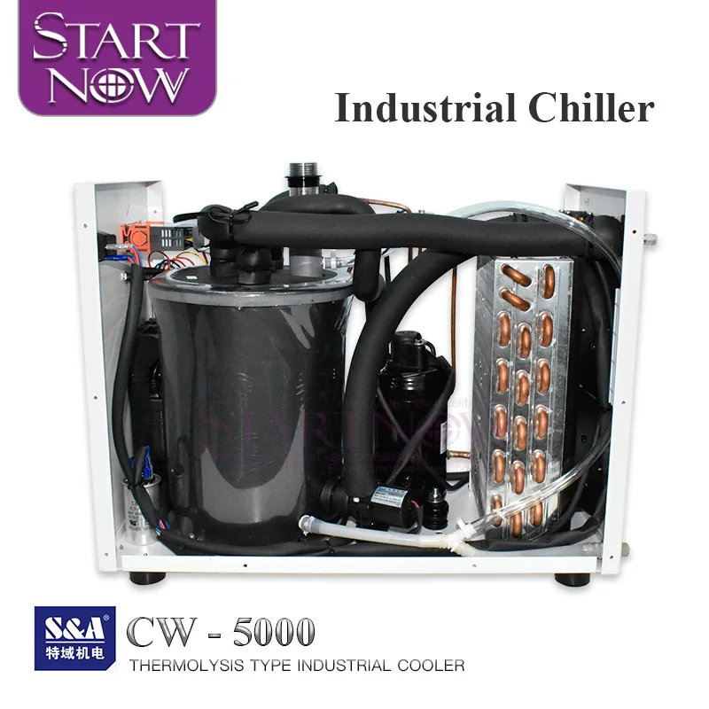 S&A CW5000 Series Industrial Water Chiller CW5000TG 50/60Hz CW5000DG 110V 1/2 HP CW5000TI 80W CO2 Laser Tube Cooling Chiller