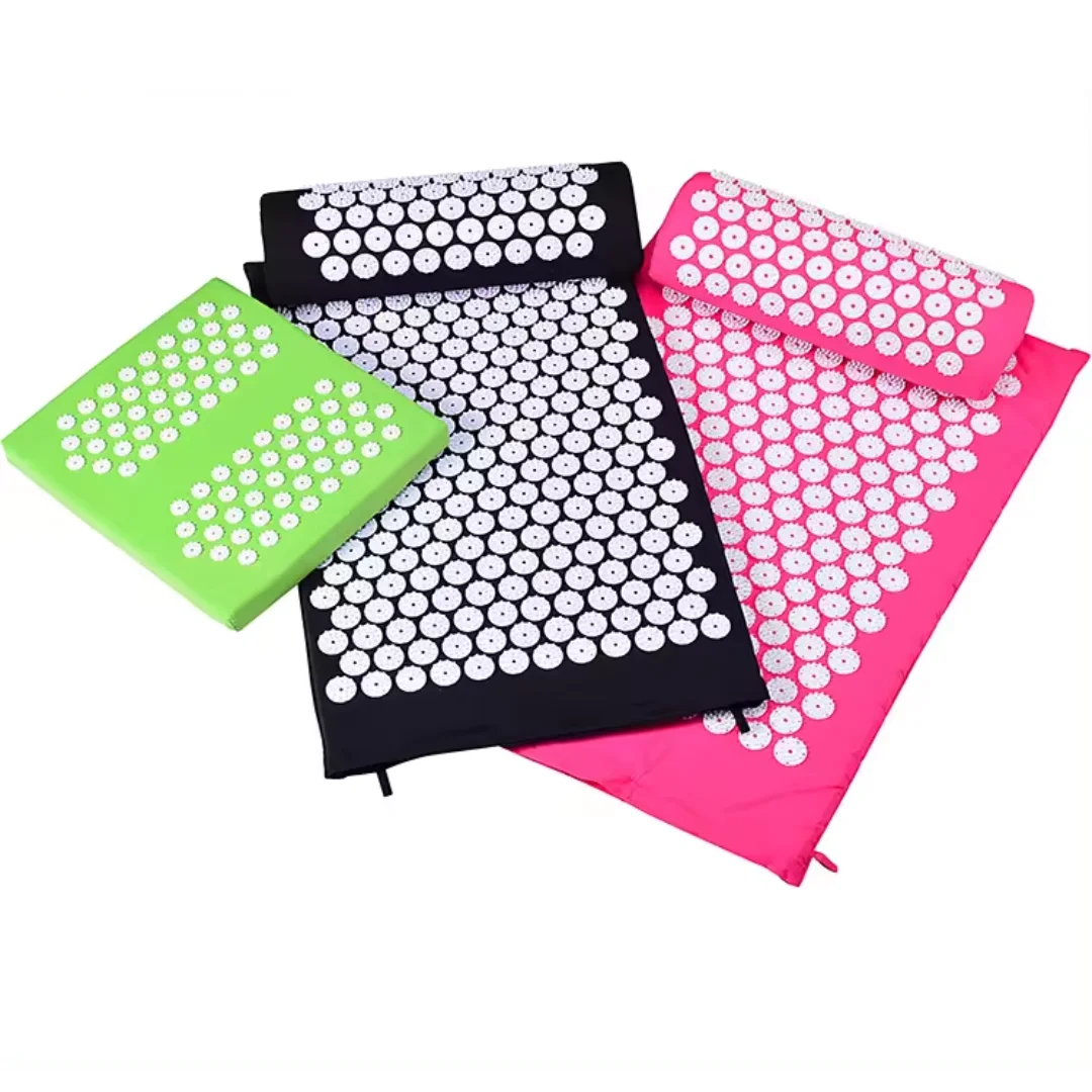 New Eco Friendly Coconut Plastic Spikes Yoga Massage Shakti Reflexology Acupressure Mat