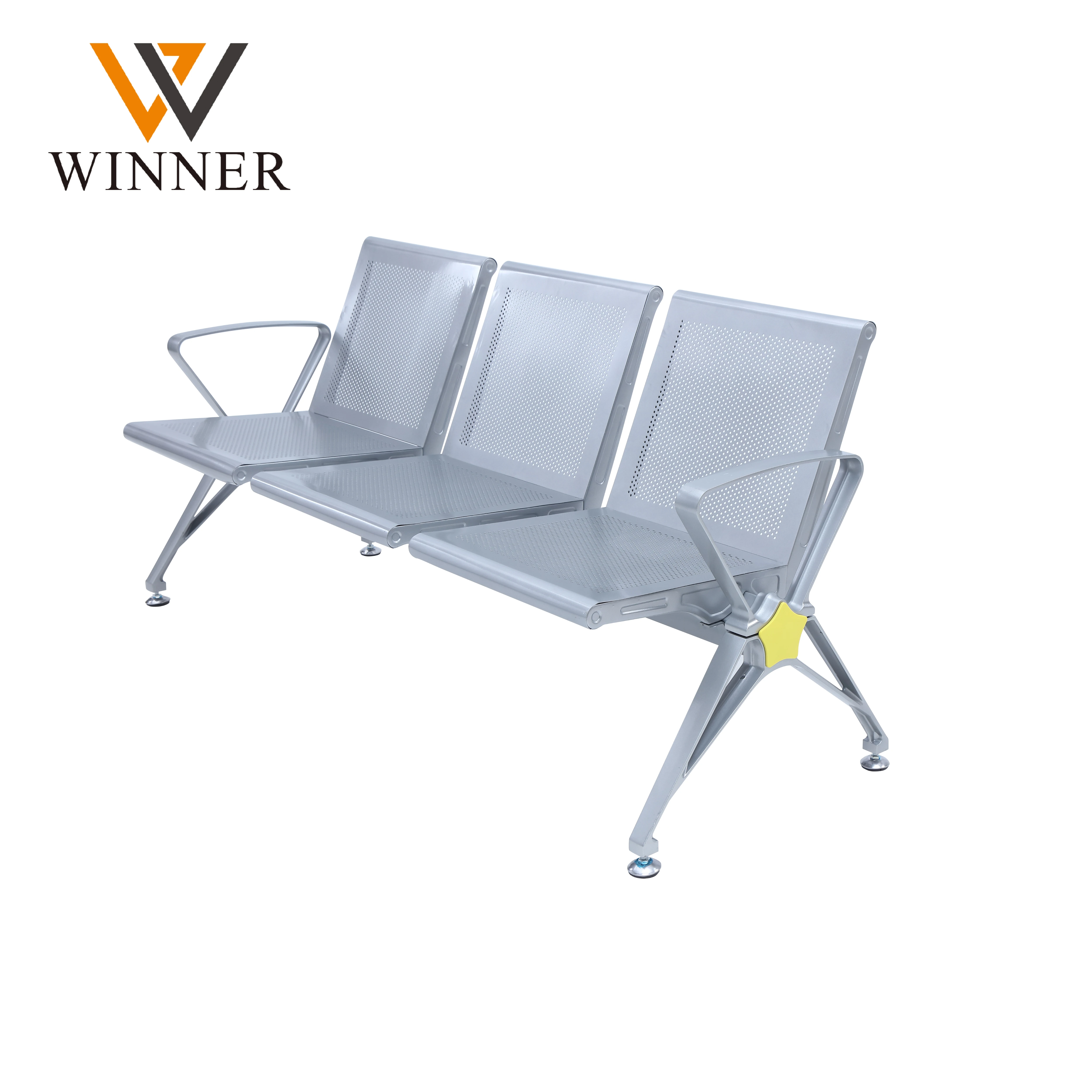 Durable Stainless Steel Airport Waiting Chairs High-Grade Clinic Bench Seating Waiting Chair for Hospitals