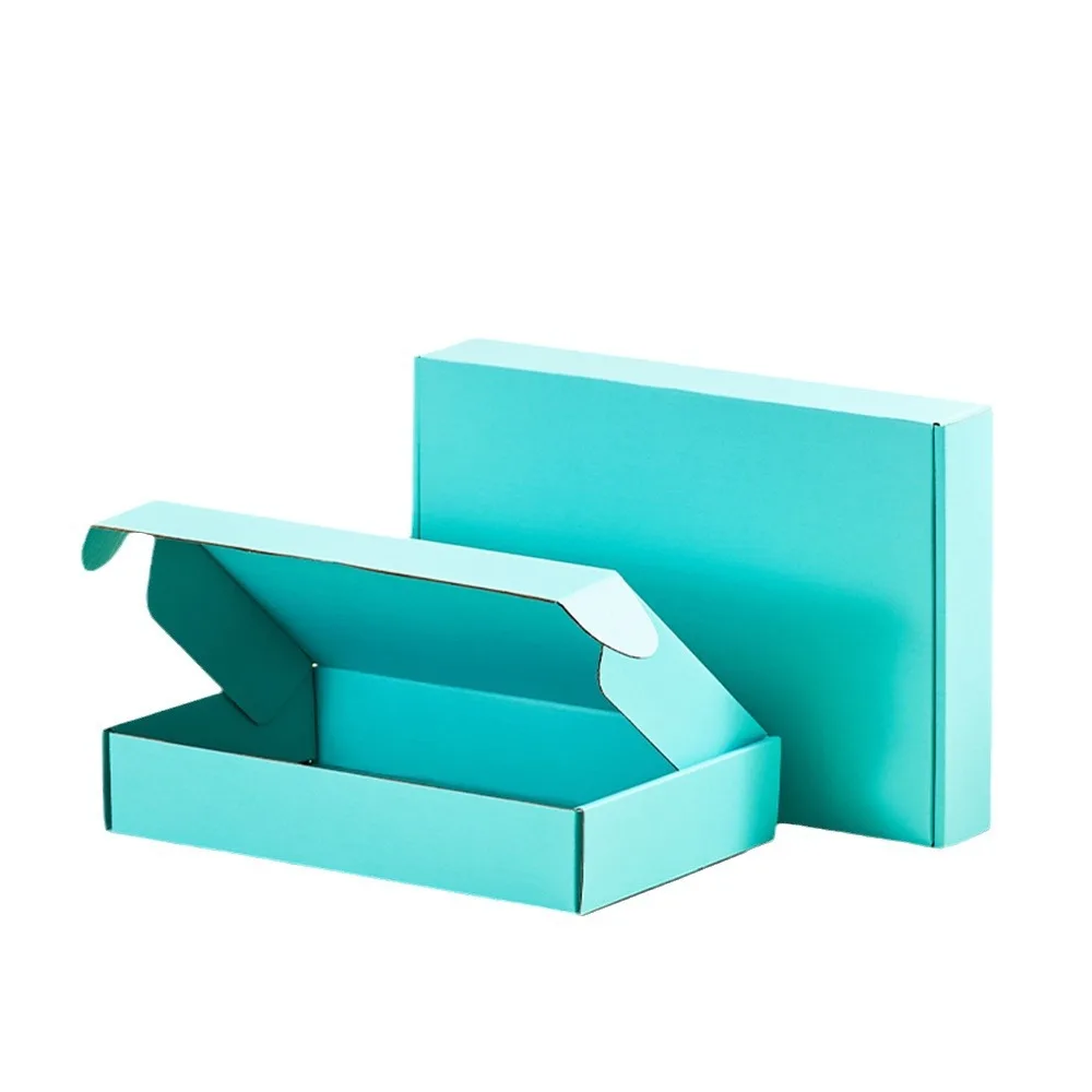 Becan 25*25*9Cm Stock Eco Friendly Paper Packaging Foldable Corrugated Cardboard Box Mailling Shipping Box