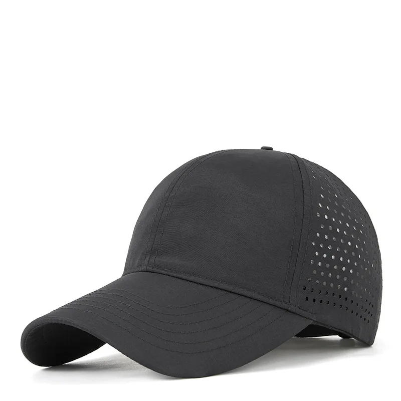 Classical six panel adjustable XXL A-frame quick drying flat Embroidery unisex wide brim breathable sporty custom baseball hat