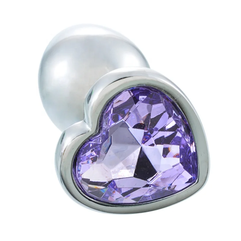 Hot Selling Metal Anal Toys Simulation Expand Heart Steel  Waterproof anal plug