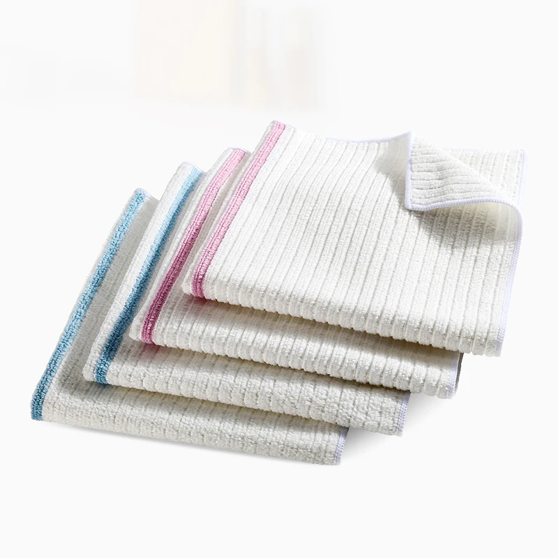 Custom Microfiber Towel Household Car Care Multi Purpose Cloth Color Code Warp Knitting Industrial Microfiber  Cleaning Cloth