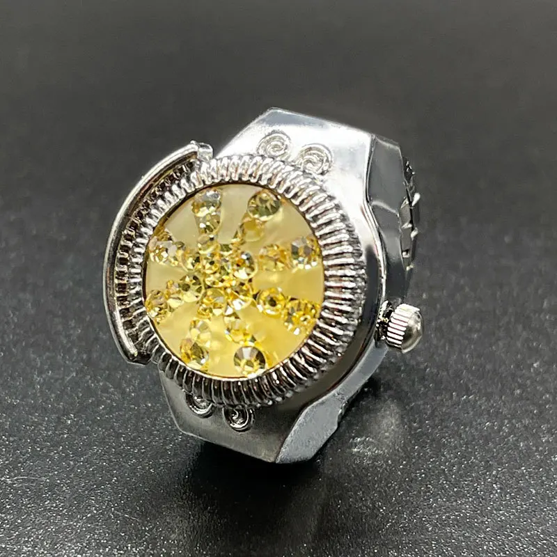 Wholesale Luxury Free Size Rings Quartz Watches Women Men Couple Ring Watch Ladies Fashion Clock relojes